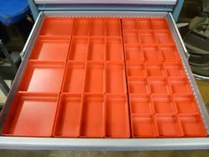 37 جعبه پلاستیکی قرمز Red مجموعه 1 "عمیق / چهار (4) اندازه