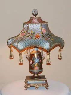 1920'S لامپ برنجی و فلزی ریخته گری با فلز ابریشم سفارشی |  اتسی