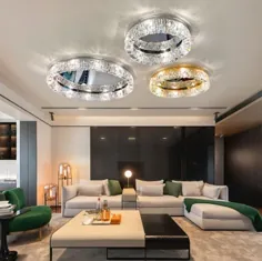 چراغ سقفی لوکس LED لوستر مدرن برای اتاق نشیمن |  اتسی
