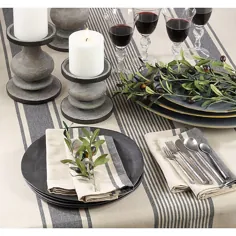 Saro Lifestyle Aulaire 72 "Table Runner In Natural