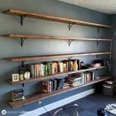 Dawn's House: قفسه بندی کتابخانه DIY
