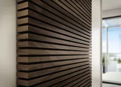 دیوار تخته سنگ چوبی