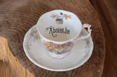 جام چای سمی - آبسنت - لیوان های خنده دار - هدیه فرعی فرانسه - هدیه عاشقان چای