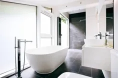 جدیدترین روندها ، طراحی حمام مدرن در رنگ های خنثی