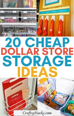 20 ایده ذخیره سازی فروشگاه دلار برای ارزان
