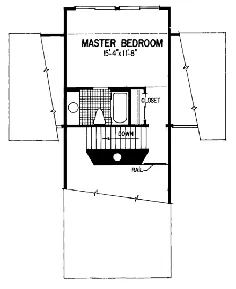 طرح خانه سبک معاصر 95093 با 2 تخت ، 2 حمام