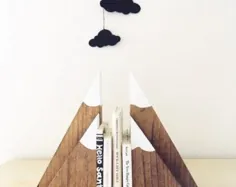 Bookends Pegboards and Wood Decor توسط SpilledMilkDesigns در Etsy