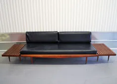 Eames مدرن دانمارکی قرن قرن گذشته تختخواب / مبل با دو |  اتسی