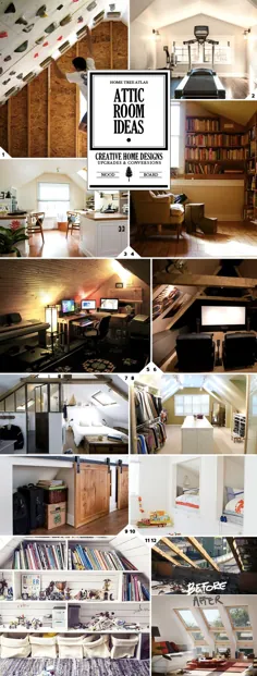 اتاقهای زیر شیروانی - 11 ایده مختلف تبدیل - اطلس درخت خانه