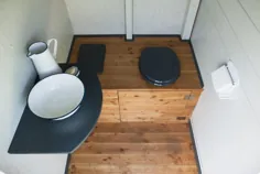 Unser Toilettenraum in der Gartenlaube - Ein Stück Arbeit