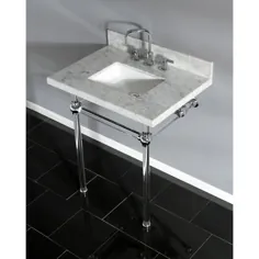 Carrara Marble 30 "Single Bathroom Vanity