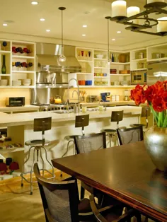 15+ ایده طراحی برای آشپزخانه های بدون کابینت بالا