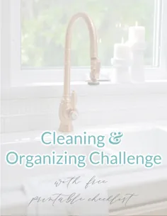 تمیز کردن و سازماندهی چالش ها با چک لیست قابل چاپ رایگان -