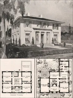 خانه سبک رنسانس ایتالیا - فرانسیس پیرپونت دیویس - 1916 معماری کالیفرنیا