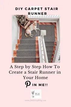آموزش DIY Carpet Stair Runner - صفحات داخلی کمانچه