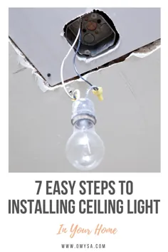 7 مرحله آسان برای نصب چراغ سقفی