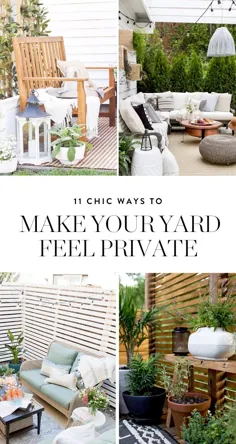 11 ایده برای حفظ حریم خصوصی در حیاط خلوت