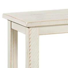میز مبل چوبی مستطیلی سفید عریض عریض ونتورا 48 "- # 79P43 | لامپ های Plus