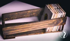 جعبه ذخیره سازی ضبط چوبی دست ساز 130 وینیل 7 اینچ |  اتسی