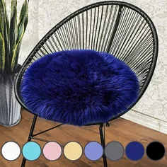 junovo Premium Soft Rau Faux Furs Sheepssins صندلی کوسن صندلی پوشش فرش مخمل خواب دار فرش برای اتاق خواب ، 14 14 14 اینچ ، سفید