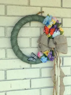تاج گل برای درب جلو Boho Decora Wreath Bohemian |  اتسی