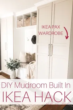 Mudroom DIY ما ساخته شده در هکی Ikea - تاس مارلی