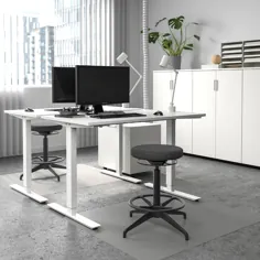 میز تحریر و ایستاده SKARSTA ، سفید ، 47 1 / 4x27 1/2 "- IKEA