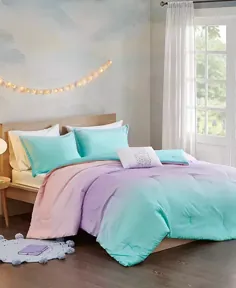 Mi & Zone Glitter Ombre 4-Piece Full / Queen Reversible Comforter Comfort & Reviews - Comforters: Fashion - Bed & Bath - Macy's