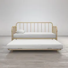 Little Seeds Monarch Hill Wren Metal Daybed با Trundle Twin ، سفید - Walmart.com