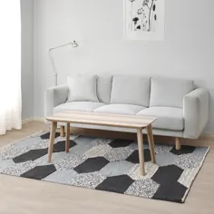 فرش KOLLUND ، تخت بافته شده ، خاکستری دست ساز - IKEA