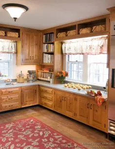 عکس آشپزخانه - سنتی - کمد آشپزخانه چوبی سبک (آشپزخانه شماره 127)
