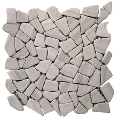 کف و کاشی دیواری سنگ مرمر سنگی 12 تایی خاکستری تیره 12 بسته ای از سنگریزه های اندونزیایی Solistone (معمولی: 12 اینچ در 12 اینچ ؛ واقعی: 12 اینچ در 12 اینچ) Lowes.com