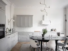 آشپزخانه ظریف و خاکستری روشن - طراحی COCO LAPINE