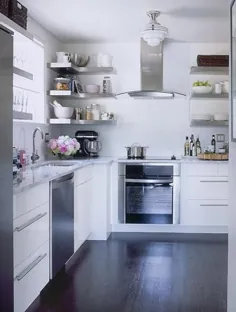 قفسه های آشپزخانه شناور از جنس استنلس استیل - ایده هایی در مورد تبلیغات
