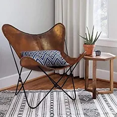 صندلی چرم قهوه ای ARM / صندلی پروانه ای چرمی دکوراسیون منزل / ارائه شده توسط Leder_artesanía
