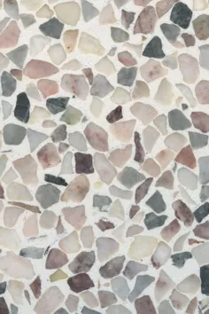 مصالح Terrazzo - تراشه های سنگ مرمر خرد شده و شیشه