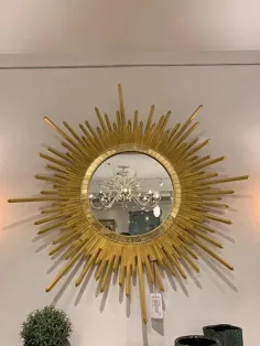 آینه گرد آفتاب گردان Giltwood به سبک نئوکلاسیک ایتالیایی