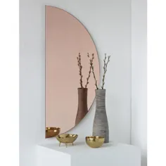 آینه بدون حاشیه طلای رز هلو / ماه هلو (1 قطعه)