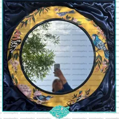آینه باغ بهار 
قطر ۷۰ سانت
قابل اجرا در سایز بزرگتر و‌کوچکتر با رنگ دلخواه