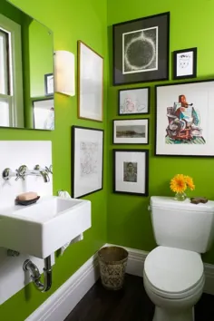 دکوراسیون حمام با سبزه ، پنتون سال 2017