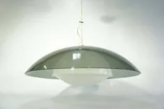 چراغ آویز پرنعمت / لامپ Guzzini / لامپ سقفی / دهه 70 / عصر فضایی / Meblo For Guzzini / طرح ایتالیایی / چراغ آویز یکپارچهسازی با سیستمعامل |  Vinterior