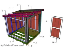 8x8 نقشه های سقف ناب به سایه بان |  MyOutdoorPlans |  طرح ها و پروژه های رایگان نجاری ، DIY Shed ، Wooden Playhouse ، کلاه فرنگی ، Bbq