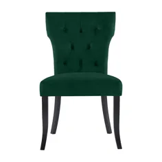 صندلی های غذاخوری روتختی Homesvale Sabra در Emerald Velvet (مجموعه 2) - Walmart.com