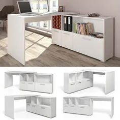 Stylisch und Praktisch: Der Eckschreibtisch Weiß Schreibtisch winkelbar Winkelschreibtisch Bürotisch