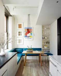 صندلی های ضیافت باعث صرفه جویی در هر اینچ مربع در آشپزخانه کوچک غذا خوری شما می شوند