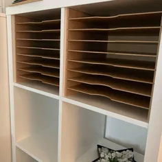 Ikea Kallax Expedit Shelf Insert سینی سینی کاغذ سینی کاغذ قفسه مرتب سازی سینی Scrapbooking ذخیره سازی سند سینی سینی سینی سینی 9 محفظه