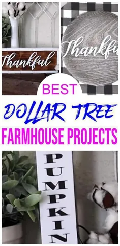 دکوراسیون خانه مزرعه Dollar Tree - ایده ها و هک های تزئینی خانه فارم فروشگاه DIY -