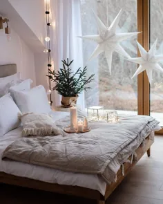 10 ایده دکوراسیون اتاق خواب کریسمس در اسکاندیناوی