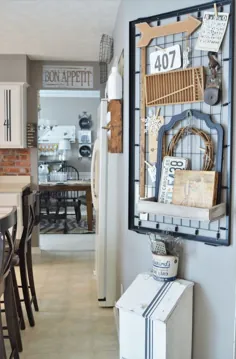 کابینت های آشپزخانه نقاشی شده - اضافه کردن شخصیت خانه مزرعه - طرف دیگر خنثی