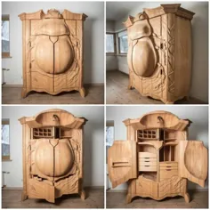 Der Käfer-Kleiderschrank - Holzschnitzerei und cooles طراحی